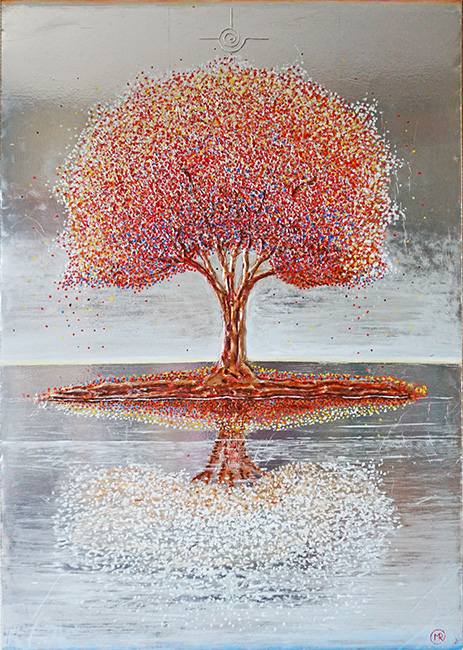 Arbol sobre lago