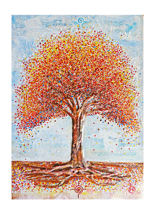 Árbol. Pintura contemporánea. Barcelona.